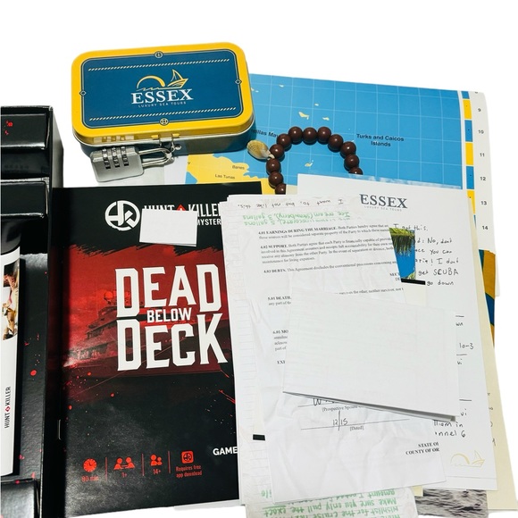 Toys Hunt A Killer Dead Below Deck Mystery Detective Game Complete